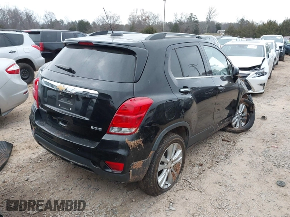 2018 Chevrolet Trax Premier with VIN 3GNCJRSB0JL363228, listed as a IAAI auction lot 41137129 with 66,275 mi miles. Bid and sale history available at carsss.com. Image 4.