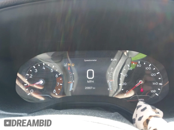 2024 Jeep Compass Sport с VIN 3C4NJDANXRT166403, выставлен на аукционе IAAI как лот 42248305 с пробегом 20 907 миль миль и . История ставок и продаж доступна на DreamBid. Изображение 7.