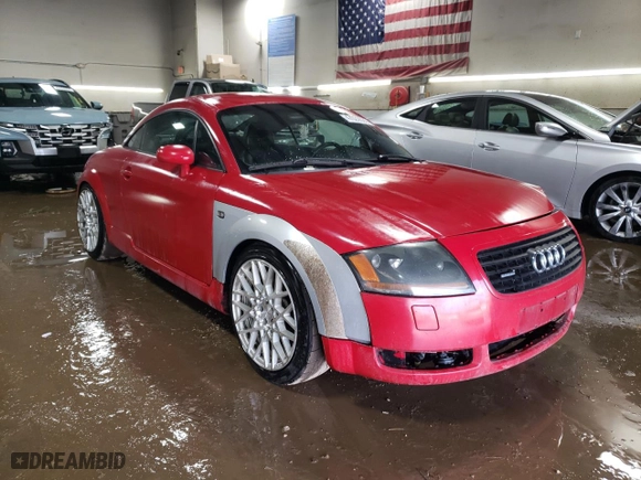 2001 Audi TT with VIN TRUWT28NX11007682, listed as a Copart auction lot 47022625 with 256,632 mi miles and Salvage Title. Bid and sale history available at carsss.com. Image 4.