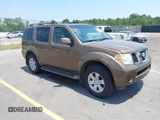 2005 Nissan Pathfinder SE with VIN 5N1AR18W95C701551, listed as a IAAI auction lot 42661919 with 347,613 mi miles and . Bid and sale history available at DreamBid. Image 1.
