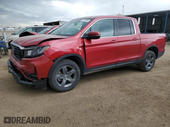 2023 Honda Ridgeline RTL с VIN 5FPYK3F52PB036809, выставлен на аукционе Copart как лот 57237855 с пробегом 40 730 миль миль и Списание • Salvage title. История ставок и продаж доступна на DreamBid. Изображение 1.