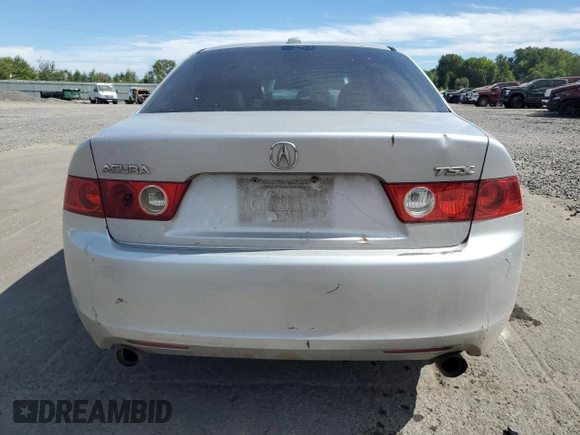 2005 Acura TSX with VIN JH4CL96885C022001, listed as a Copart auction lot 49680145 with 206,166 mi miles and Salvage Title. Bid and sale history available at carsss.com. Image 6.