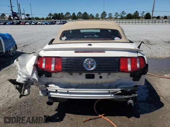 2011 Ford Mustang V6 with VIN 1ZVBP8EM6B5124484, listed as a Copart auction lot 49663055 with 132,898 mi miles and Salvage title. Bid and sale history available at DreamBid. Image 6.