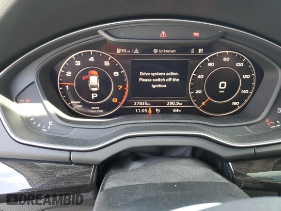 2020 Audi Q5 Premium Plus with VIN WA1BNAFY2L2013610, listed as a Copart auction lot 57633135 with 27,835 mi miles and Salvage title. Bid and sale history available at DreamBid. Image 9.