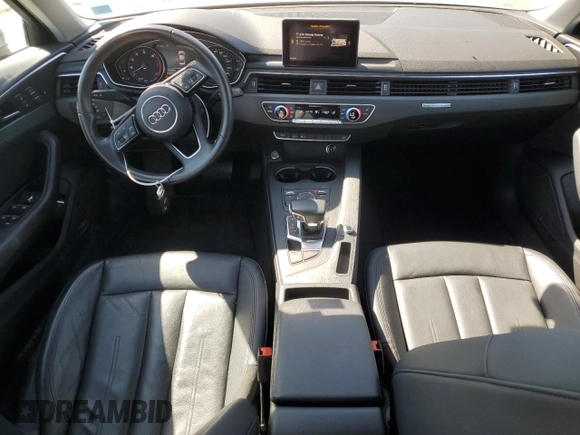 2018 Audi A4 Premium with VIN WAUDNAF47JA043410, listed as a Copart auction lot 53451095 with 35,209 mi miles and Salvage title. Bid and sale history available at DreamBid. Image 8.