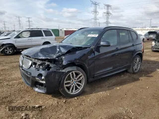 2016 BMW X3 xDrive28i with VIN 5UXWX9C52G0D70833, listed as a Copart auction lot 51137145 with 60,237 mi miles and Salvage Title. Bid and sale history available at carsss.com. Image 1.