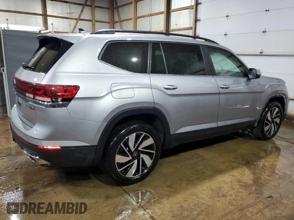 2025 Volkswagen Atlas SE with VIN 1V2HR2CA9SC535384, listed as a Copart auction lot 62152365 with 14,535 mi miles and Clean title. Bid and sale history available at DreamBid. Image 3.