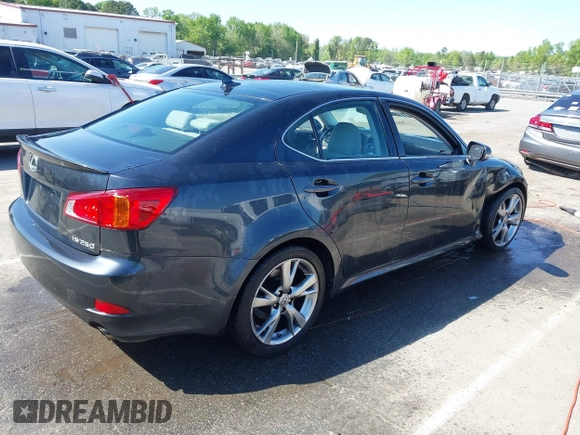 2009 Lexus IS 250 with VIN JTHBK262895094294, listed as a IAAI auction lot 41991777 with 245,673 mi miles. Bid and sale history available at carsss.com. Image 4.