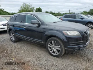 2013 Audi Q7 Premium Plus with VIN WA1LGAFE3DD016266, listed as a Copart auction lot 62180935 with 180,937 mi miles and Clean title. Bid and sale history available at DreamBid. Image 4.