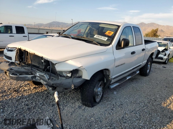 2005 Dodge Ram 2500 SLT with VIN 1D7KS28D05J636771, listed as a Copart auction lot 69638724 with 0 mi miles and Salvage Title. Bid and sale history available at carsss.com. Image 1.