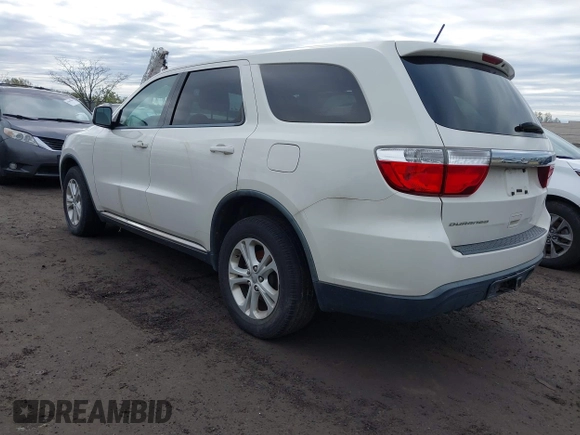 2012 Dodge Durango SXT with VIN 1C4RDHAG8CC237151, listed as a IAAI auction lot 42074419 with 262,409 mi miles. Bid and sale history available at carsss.com. Image 3.