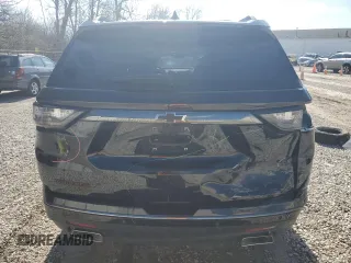 2020 Chevrolet Traverse Premier with VIN 1GNEVKKW3LJ259754, listed as a Copart auction lot 45527334 with 43,057 mi miles and Salvage Title. Bid and sale history available at carsss.com. Image 6.