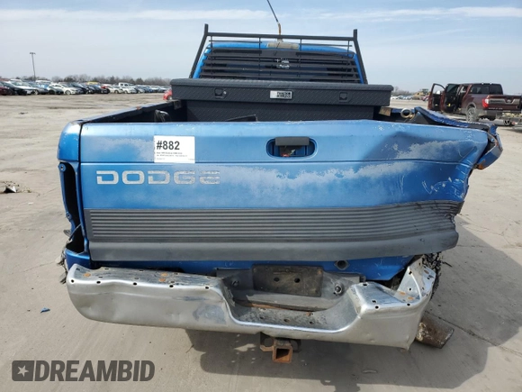 1999 Dodge Ram 2500 with VIN 1B7KF2366XJ524776, listed as a Copart auction lot 44601025 with 480,298 mi miles and Salvage Title. Bid and sale history available at carsss.com. Image 6.