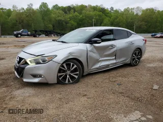 2018 Nissan Maxima SV with VIN 1N4AA6AP7JC375132, listed as a Copart auction lot 52005945 with 119,375 mi miles and Salvage title. Bid and sale history available at DreamBid. Image 1.