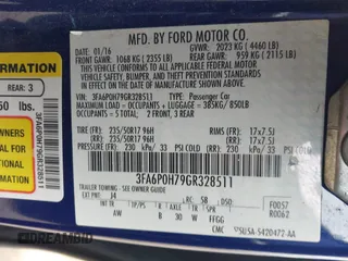 2016 Ford Fusion SE z VIN 3FA6P0H79GR328511, wystawiony jako IAAI lot #42147334 z przebiegiem 224 600 mil mil oraz . Historia ofert i sprzedaży dostępna na DreamBid. Obrazek 9.