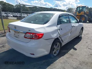 2011 Toyota Corolla L with VIN 2T1BU4EE6BC640408, listed as a IAAI auction lot 40565528 with 134,656 mi miles. Bid and sale history available at carsss.com. Image 4.