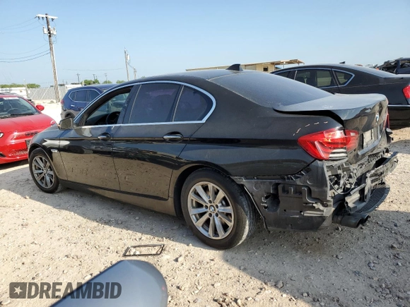 2015 BMW 5 Series 528i with VIN WBA5A5C58FD520212, listed as a Copart auction lot 55643525 with 156,948 mi miles and Salvage title. Bid and sale history available at DreamBid. Image 2.