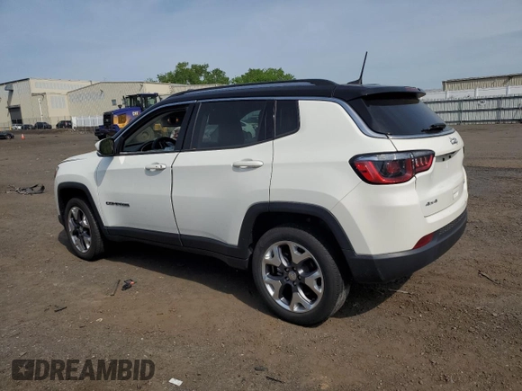 2020 Jeep Compass Limited with VIN 3C4NJDCB3LT216892, listed as a Copart auction lot 56332645 with 34,008 mi miles and Salvage title. Bid and sale history available at DreamBid. Image 2.