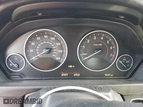 2018 BMW 4 Series 430i with VIN WBA4Z1C56JEC72044, listed as a Copart auction lot 44455245 with 47,077 mi miles and Salvage Title. Bid and sale history available at DreamBid. Image 9.