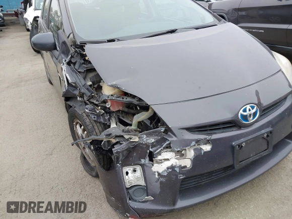 2010 Toyota Prius II with VIN JTDKN3DU7A0019672, listed as a IAAI auction lot 42160115 with 216,368 mi miles. Bid and sale history available at carsss.com. Image 6.