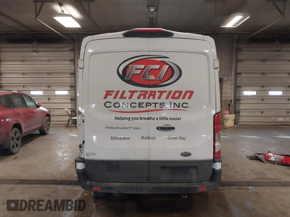 2023 Ford Transit Cargo with VIN 1FTBR1C80PKB95490, listed as a IAAI auction lot 41366493 with 17,450 mi miles and . Bid and sale history available at DreamBid. Image 17.
