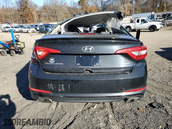 2015 Hyundai Sonata Limited with VIN 5NPE34AF3FH259763, listed as a Copart auction lot 79650184 with Not Provided miles and Salvage Title. Bid and sale history available at carsss.com. Image 6.