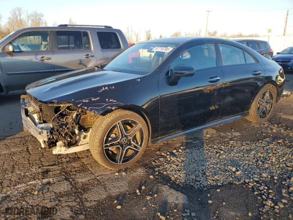 2023 Mercedes-Benz CLA with VIN W1K5J4HB5PN333104, listed as a Copart auction lot 87715785 with 11,987 mi miles and Salvage Title. Bid and sale history available at carsss.com. Image 1.