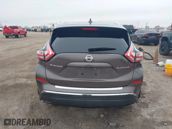 2018 Nissan Murano Platinum with VIN 5N1AZ2MG3JN187408, listed as a IAAI auction lot 41536060 with 76,476 mi miles. Bid and sale history available at carsss.com. Image 16.
