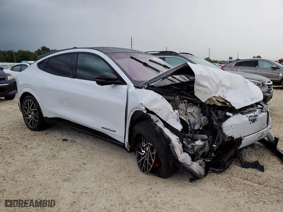 2021 Ford Mustang Mach-E GT with VIN 3FMTK4SX7MME02086, listed as a Copart auction lot 73835664 with 41,312 mi miles and Salvage Title. Bid and sale history available at carsss.com. Image 4.