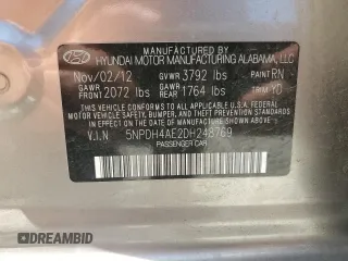 2013 Hyundai Elantra GLS с VIN 5NPDH4AE2DH248769, выставлен на аукционе Copart как лот 58932005 с пробегом 181 646 миль миль и Списание • Salvage title. История ставок и продаж доступна на DreamBid. Изображение 12.