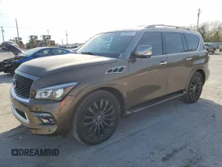 2016 Infiniti QX80 Limited with VIN JN8AZ2NE5G9121885, listed as a Copart auction lot 77654324 with 148,646 mi miles and Salvage title. Bid and sale history available at DreamBid. Image 1.
