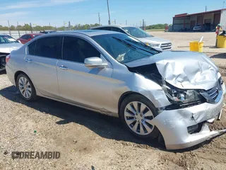 2013 Honda Accord Sdn EX-L with VIN 1HGCR2F89DA206267, listed as a IAAI auction lot 41882372 with 1 mi miles. Bid and sale history available at carsss.com. Image 1.