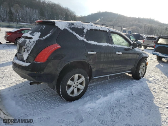 2006 Nissan Murano S with VIN JN8AZ08W76W543990, listed as a Copart auction lot 86319594 with 177,164 mi miles and Salvage Title. Bid and sale history available at carsss.com. Image 3.