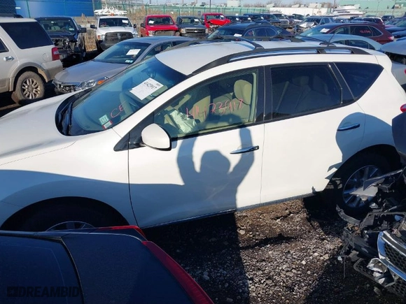 2013 Nissan Murano SL with VIN JN8AZ1MW9DW307608, listed as a IAAI auction lot 41423917 with 70,179 mi miles. Bid and sale history available at carsss.com. Image 14.