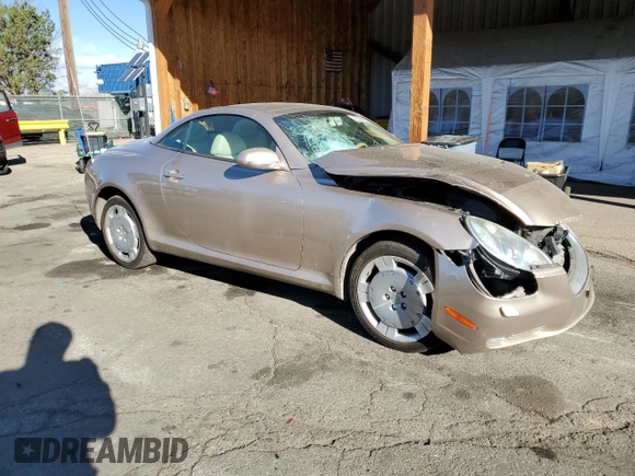 2002 Lexus SC 430 z VIN JTHFN48Y520005046, wystawiony jako Copart lot #49508605 z przebiegiem 126 933 mil mil oraz Szkody całkowita. Historia ofert i sprzedaży dostępna na DreamBid. Obrazek 4.