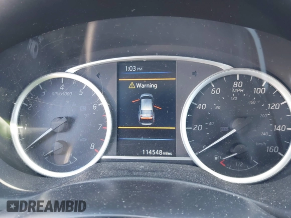2019 Nissan Sentra SV with VIN 3N1AB7AP5KL615302, listed as a IAAI auction lot 41811468 with 114,548 mi miles and . Bid and sale history available at DreamBid. Image 7.
