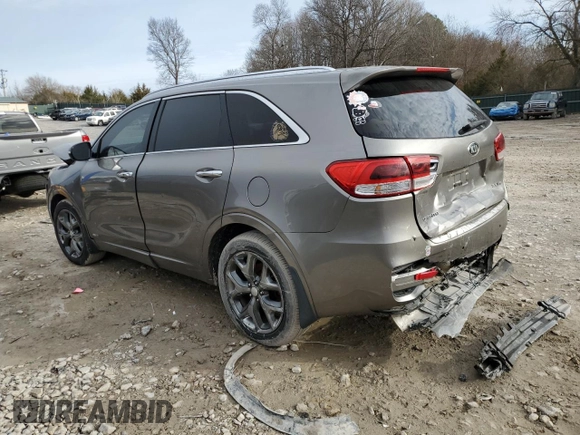 2016 Kia Sorento SX with VIN 5XYPKDA59GG008256, listed as a Copart auction lot 48056665 with 216,055 mi miles and Salvage Title. Bid and sale history available at carsss.com. Image 2.