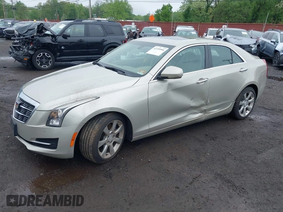 2015 Cadillac ATS Luxury RWD z VIN 1G6AB5RX8F0101942, wystawiony jako IAAI lot #42199906 z przebiegiem 58 627 mil mil oraz . Historia ofert i sprzedaży dostępna na DreamBid. Obrazek 2.