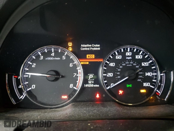 2014 Acura RLX Advance Pkg with VIN JH4KC1F99EC000921, listed as a Copart auction lot 80943004 with 149,250 mi miles and Salvage Title. Bid and sale history available at carsss.com. Image 9.
