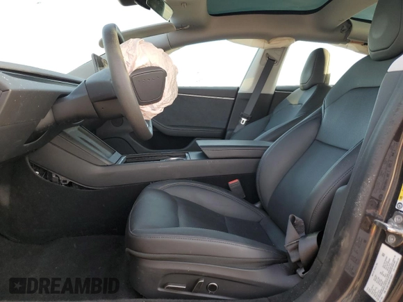 2024 Tesla Model 3 Long Range with VIN 5YJ3E1EB5RF753911, listed as a Copart auction lot 45477385 with 12,164 mi miles and Salvage Title. Bid and sale history available at DreamBid. Image 7.