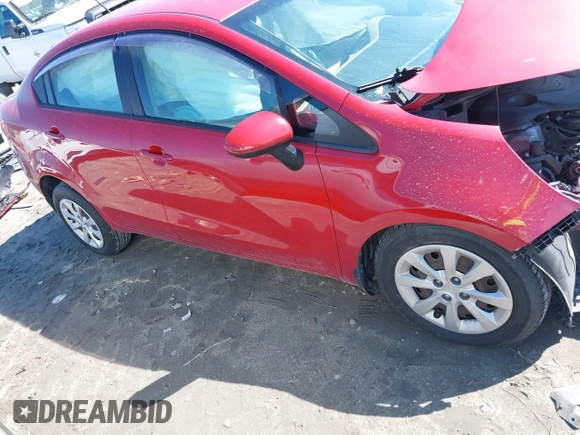 2015 Kia Rio LX with VIN KNADM4A39F6496537, listed as a IAAI auction lot 41795758 with 1 mi miles. Bid and sale history available at carsss.com. Image 13.