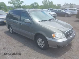 2004 Kia Sedona LX with VIN KNDUP131346536046, listed as a IAAI auction lot 42623820 with 131,247 mi miles and . Bid and sale history available at DreamBid. Image 1.