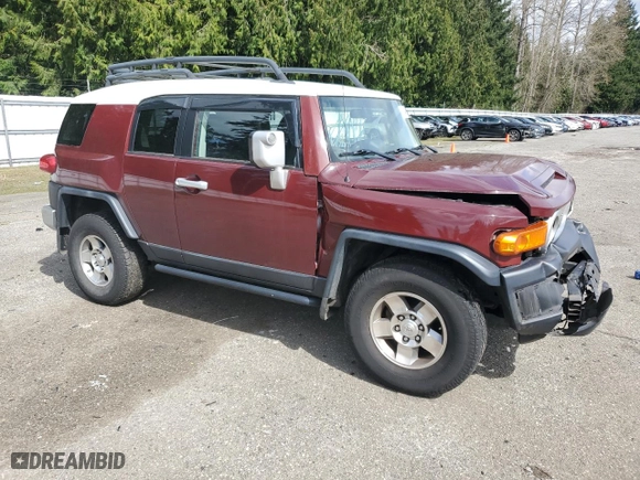 2008 Toyota FJ Cruiser with VIN JTEBU11F68K011408, listed as a Copart auction lot 51334095 with 126,151 mi miles and Salvage Title. Bid and sale history available at carsss.com. Image 4.