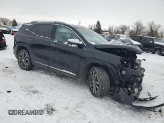 2019 GMC Terrain Denali with VIN 3GKALXEX9KL224548, listed as a Copart auction lot 41626525 with 49,481 mi miles and Salvage Title. Bid and sale history available at DreamBid. Image 4.