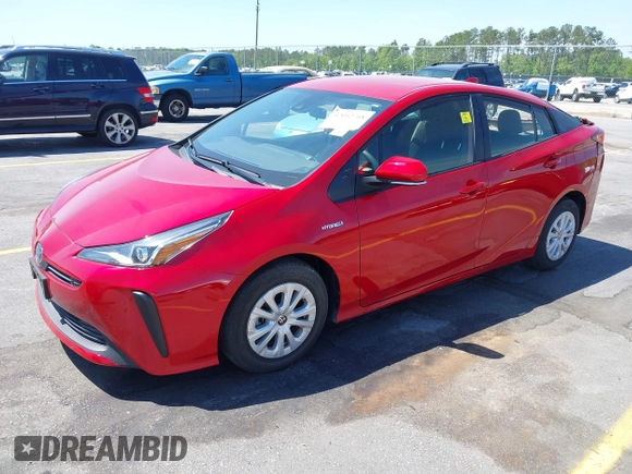 2022 Toyota Prius L Eco with VIN JTDKAMFU6N3158307, listed as a IAAI auction lot 42042768 with 17,882 mi miles and . Bid and sale history available at DreamBid. Image 21.