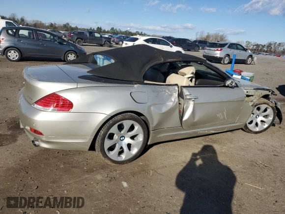 2006 BMW 6 Series 650Ci z VIN WBAEK13416CN76818, wystawiony jako Copart lot #83292504 z przebiegiem 94 653 mil mil oraz Czysty tytuł • Clean title. Historia ofert i sprzedaży dostępna na DreamBid. Obrazek 3.