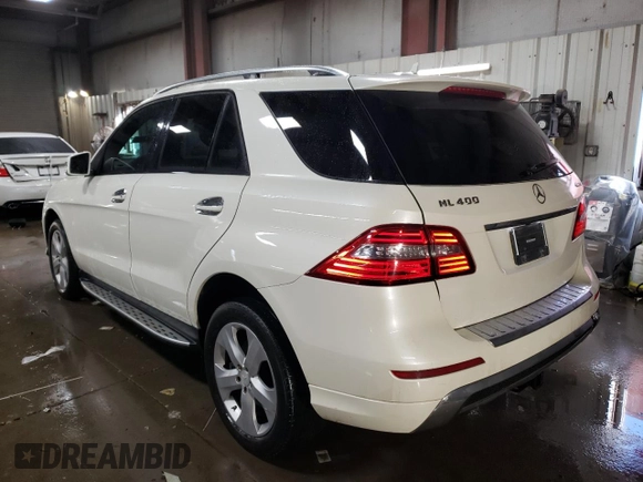 2015 Mercedes-Benz M 400 with VIN 4JGDA5GB0FA535623, listed as a Copart auction lot 45979705 with 115,592 mi miles and Salvage Title. Bid and sale history available at DreamBid. Image 2.