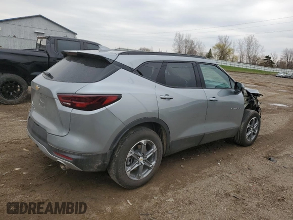 2023 Chevrolet Blazer LT с VIN 3GNKBHR43PS219990, выставлен на аукционе Copart как лот 53807875 с пробегом 28 077 миль миль и Списание • Salvage title. История ставок и продаж доступна на DreamBid. Изображение 3.