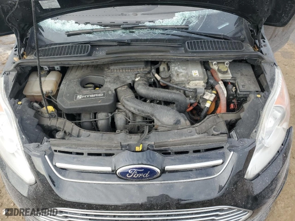 2013 Ford C-Max Hybrid SE with VIN 1FADP5AU0DL555570, listed as a Copart auction lot 43872735 with 0 mi miles and Salvage Title. Bid and sale history available at carsss.com. Image 12.
