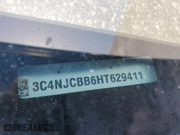 2017 Jeep Compass Latitude с VIN 3C4NJCBB6HT629411, выставлен на аукционе Copart как лот 56982885 с пробегом 109 913 миль миль и Списание • Salvage title. История ставок и продаж доступна на DreamBid. Изображение 13.